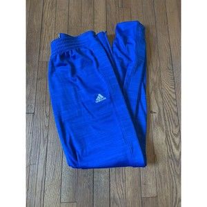 Adidas Player ID NCAA L Blue Polyester Breakaway Snap Track Warm Up Pants